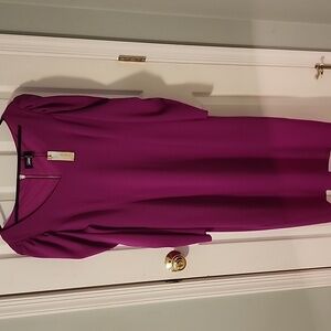 Alexia Admor Magenta Dress with Metallic Detail